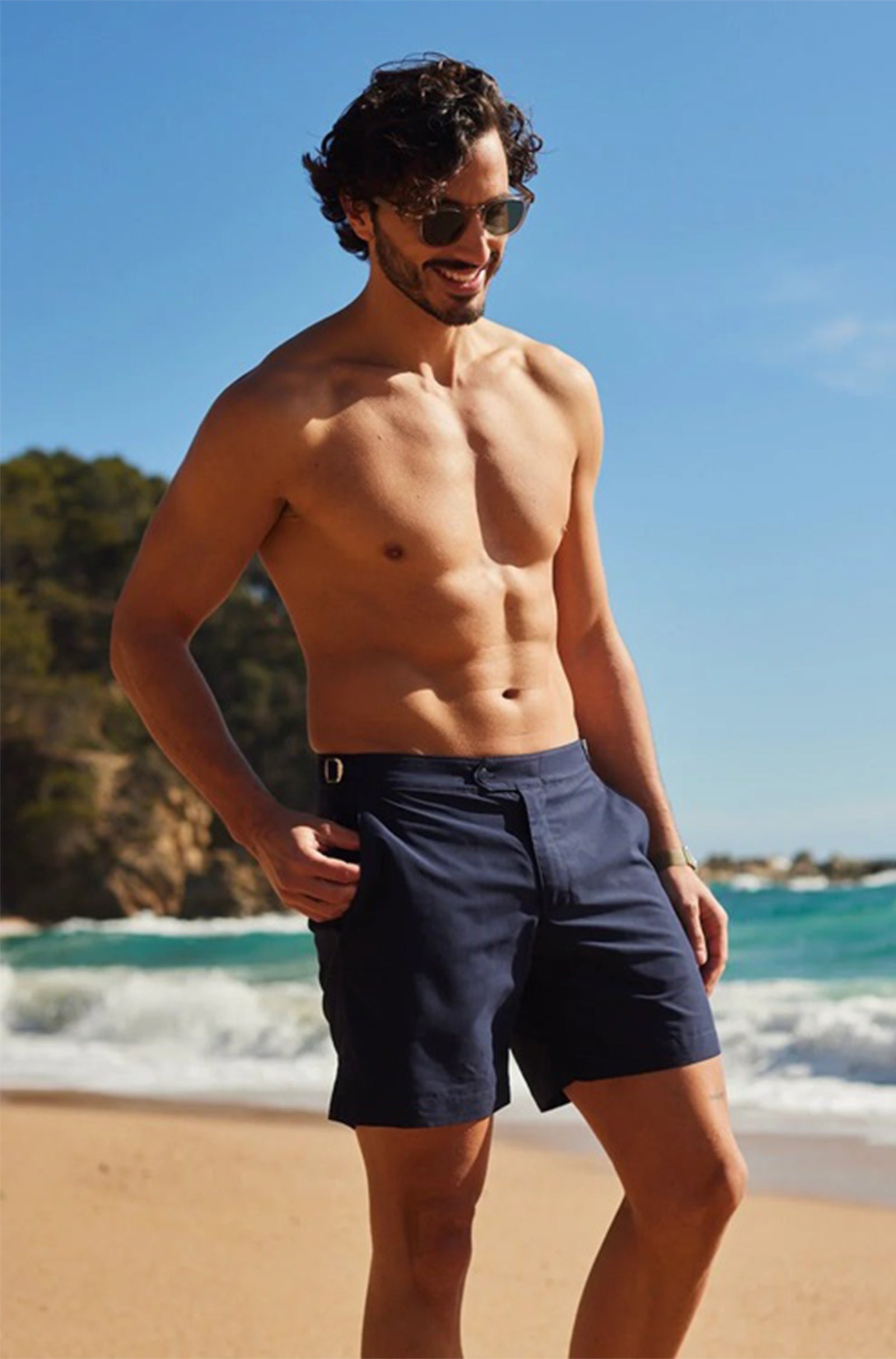THE RESORT CO - Tailored Swim Shorts In Navy SS21001