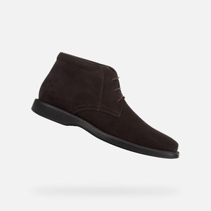 GEOX - U BRAYDEN 2fit ABX Waterprrof and Wide Fit Ankle Boot in Coffee Brown U54N1D00022C6009