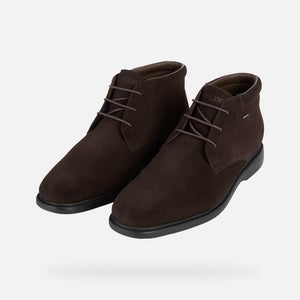 GEOX - U BRAYDEN 2fit ABX Waterprrof and Wide Fit Ankle Boot in Coffee Brown U54N1D00022C6009