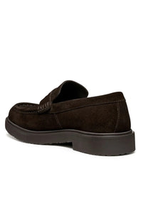 GEOX - U MASSIMIANO B Dark Brown Suede Loafers U56H9C0002C6006