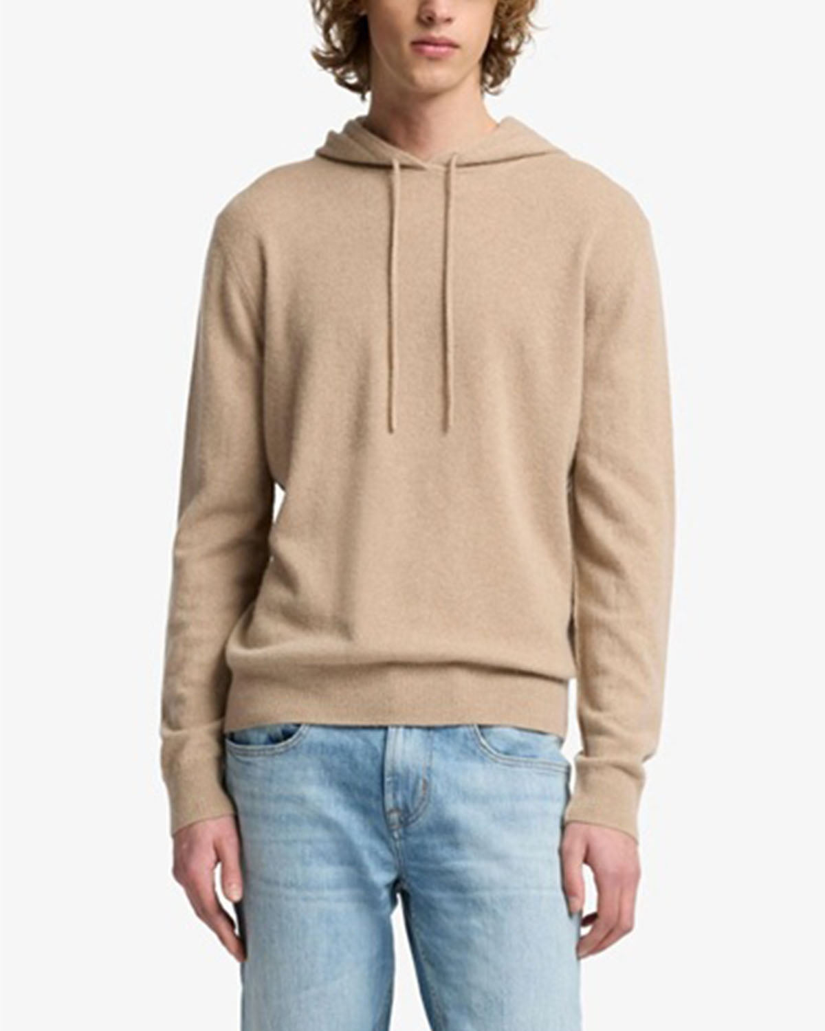 7 FOR ALL MANKIND - UMBER BEIGE Cashmere Hoodie 7M0C0F16 - 1PM