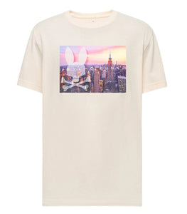 PSYCHO BUNNY - WILL Graphic T-Shirt In WHITE CAP GREY