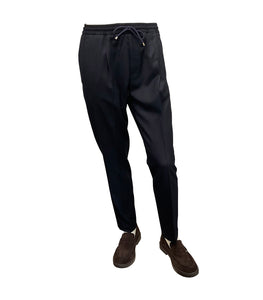 BRIGLIA 1949 - WIMBLEDONS Wool Jogger Pants In Dark Navy 400129-011
