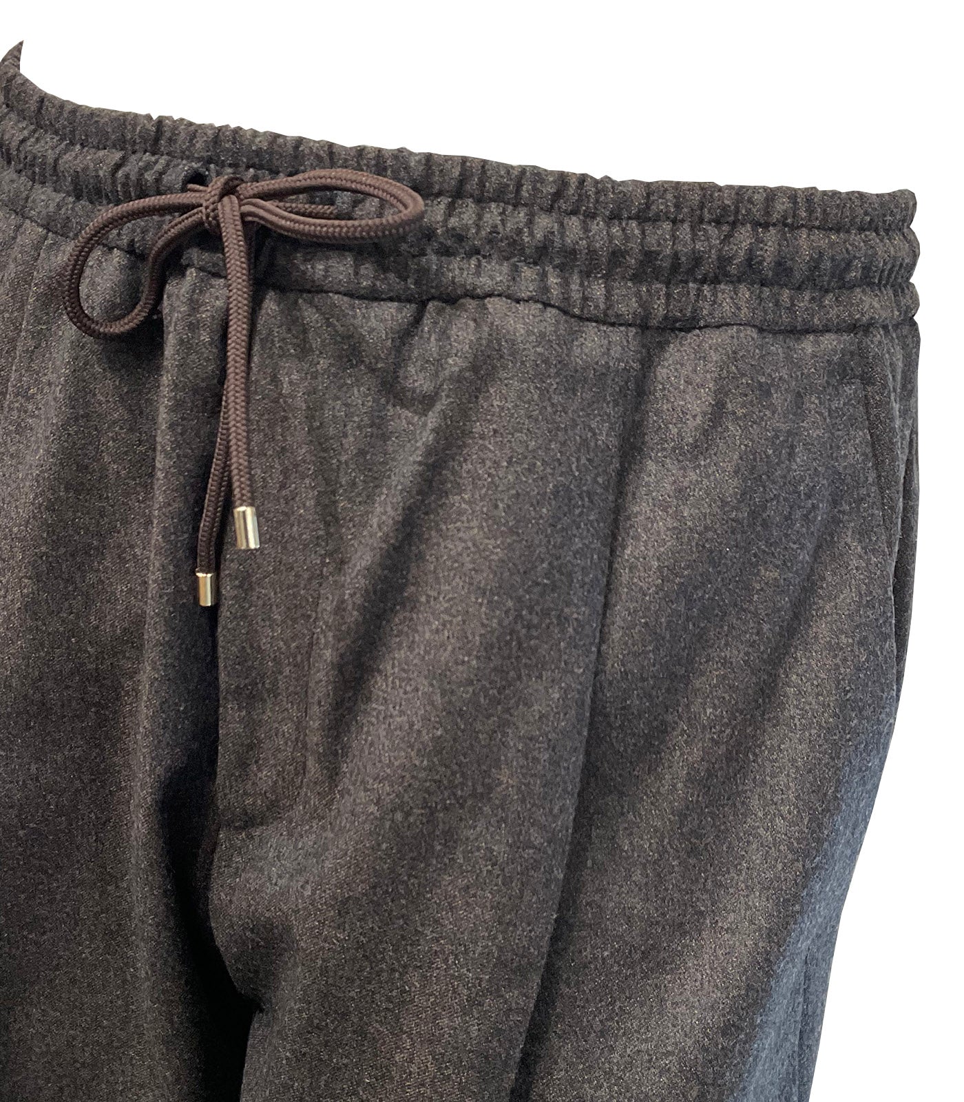 BRIGLIA 1949 - WIMBLEDONS Wool Jogger Pants In Testa Di Moro Dark Brown 400129-056
