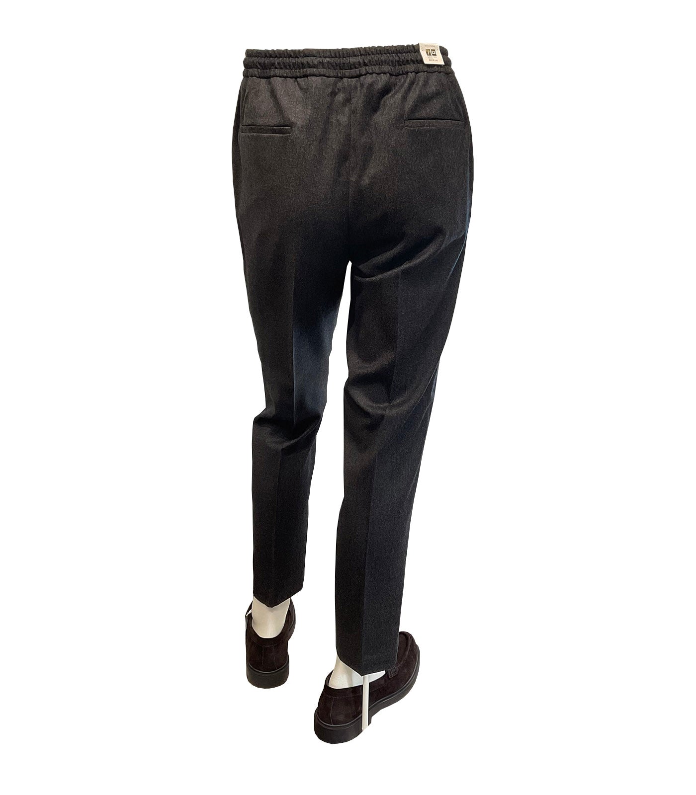 BRIGLIA 1949 - WIMBLEDONS Wool Jogger Pants In Testa Di Moro Dark Brown 400129-056