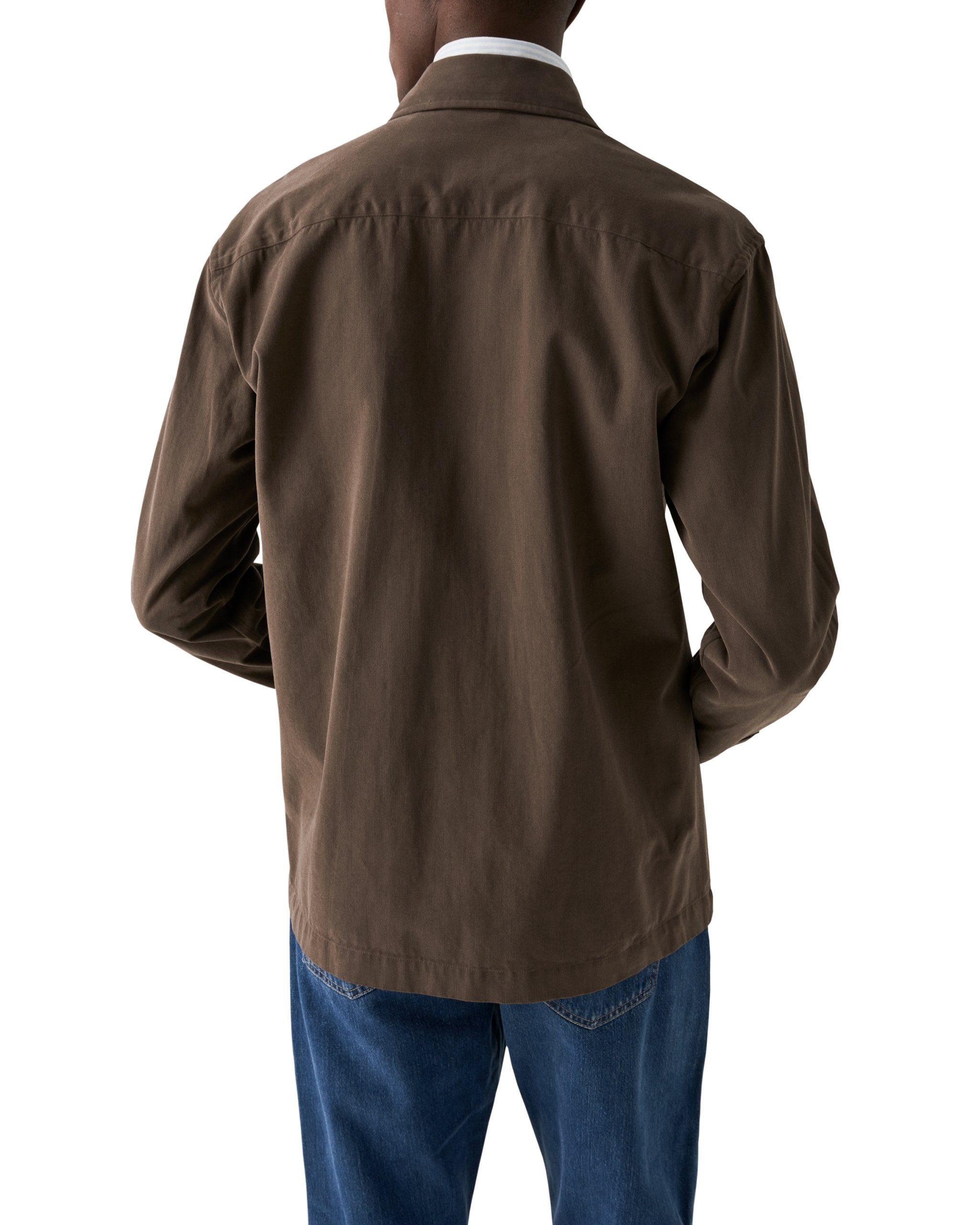 ETON - Brown Moleskin Overshirt 10001014736