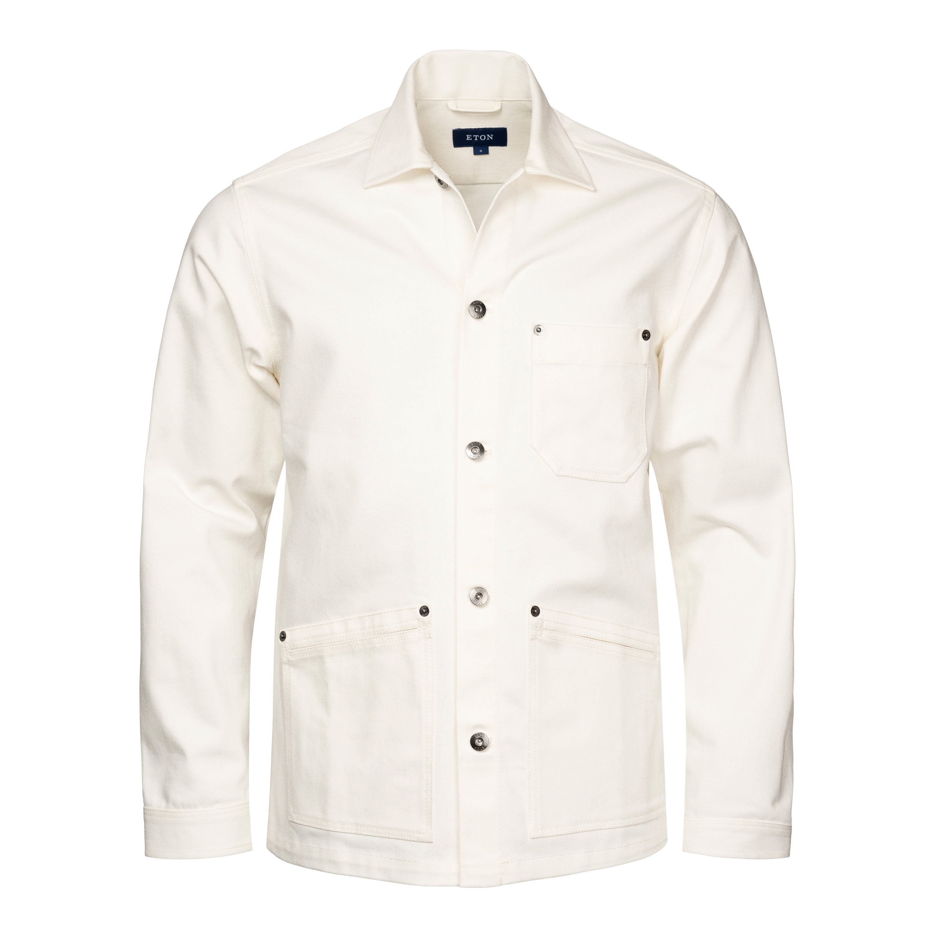 ETON - White Heavy Denim Overshirt 10001077101