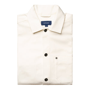 ETON - White Heavy Denim Overshirt 10001077101