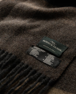 RODD & GUNN - JERVOIS ROAD Check Scarf in EARTH ZQ0255
