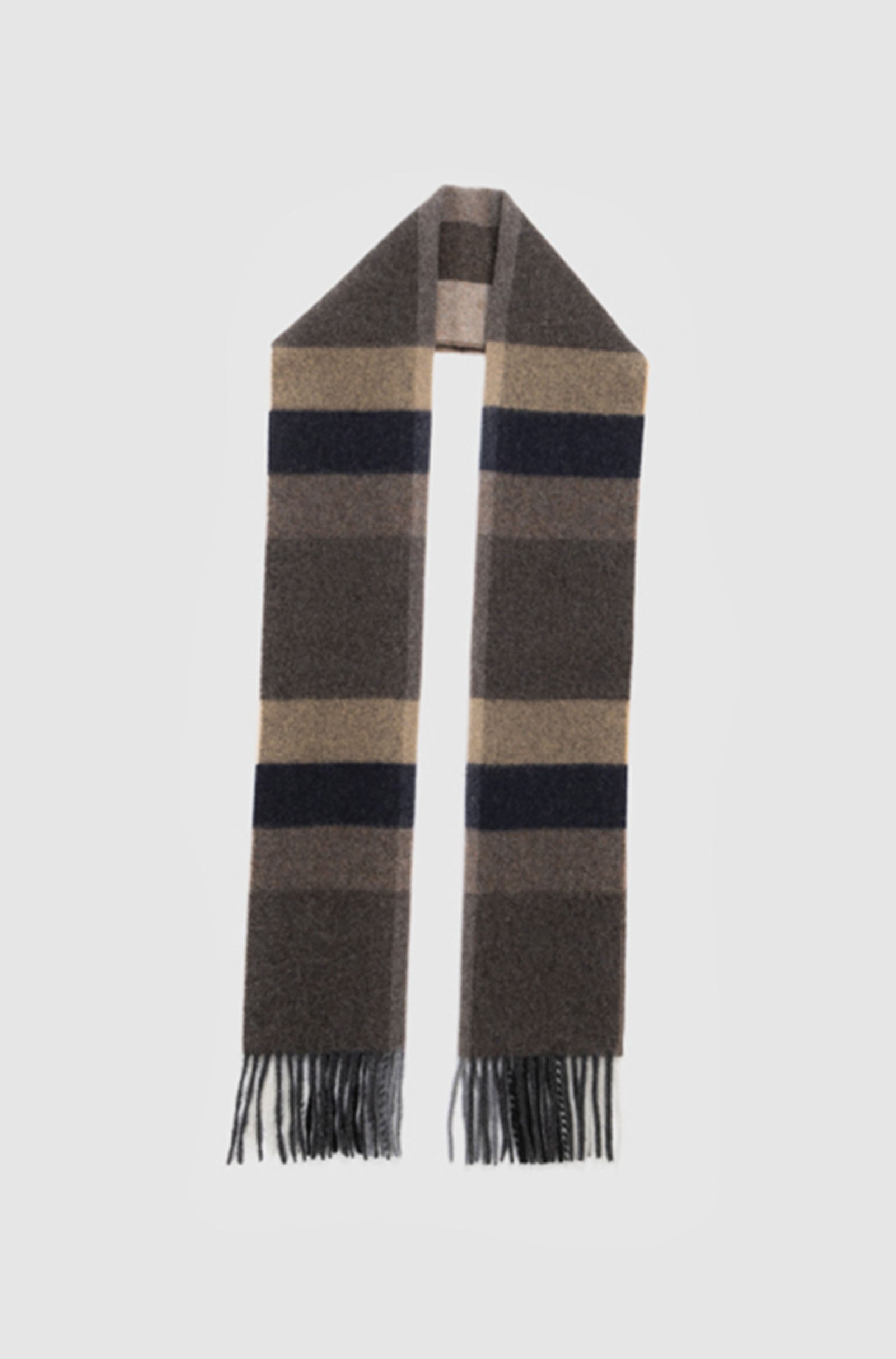 RODD & GUNN - JERVOIS ROAD Check Scarf in EARTH ZQ0255