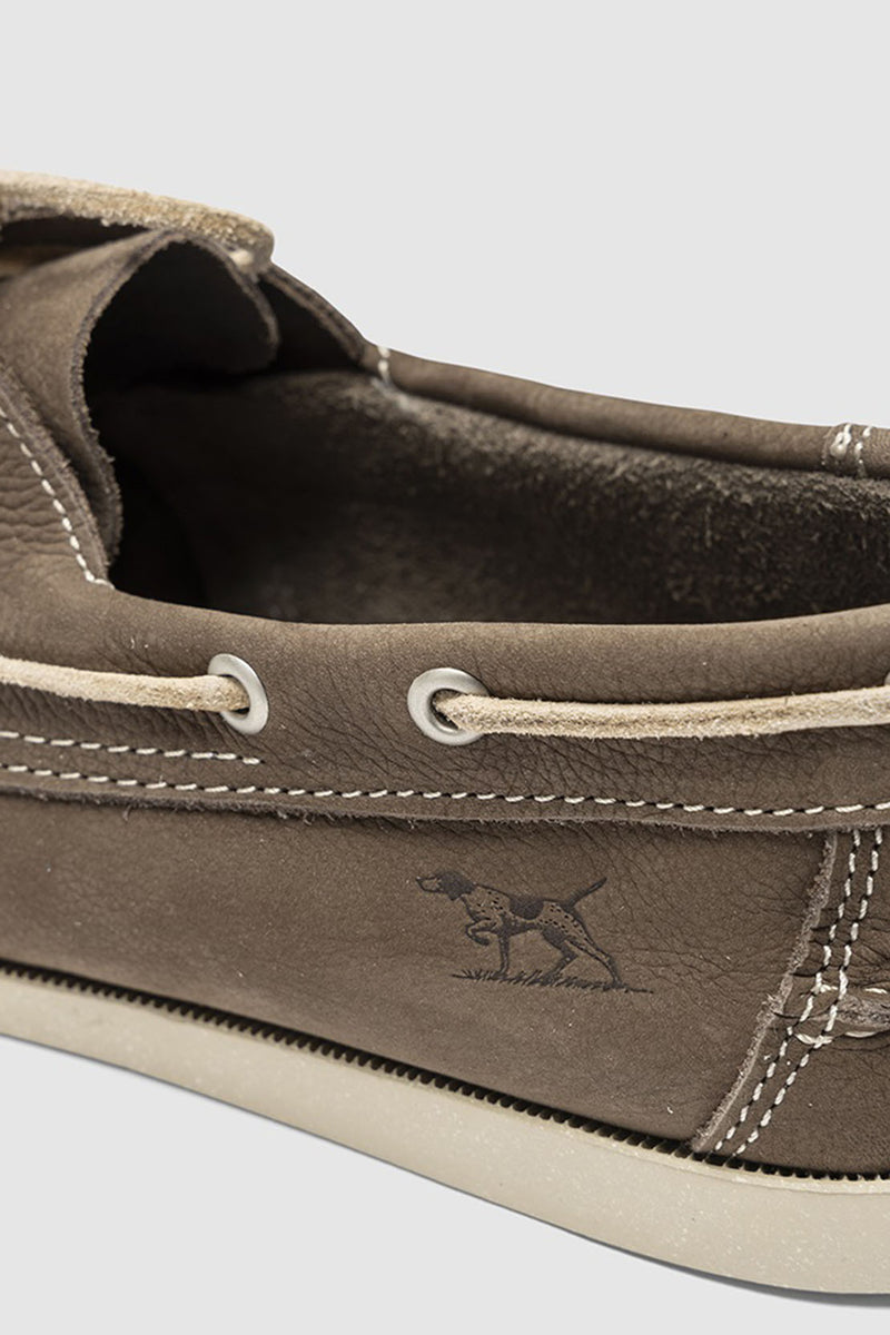 RODD & GUNN Viaduct Boat Shoe in CHARCOAL ZX0538 Harveys Menswear