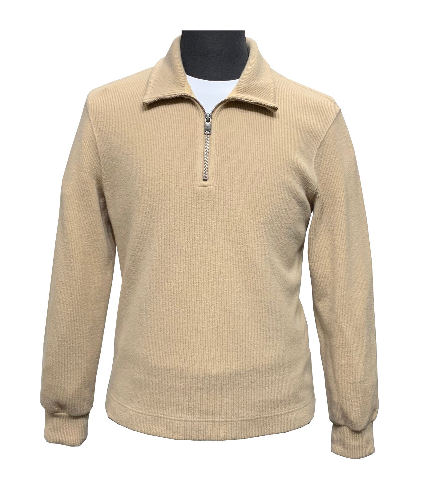CIRCOLO 1901 - CN5143 Zip Neck Sweater in Sand