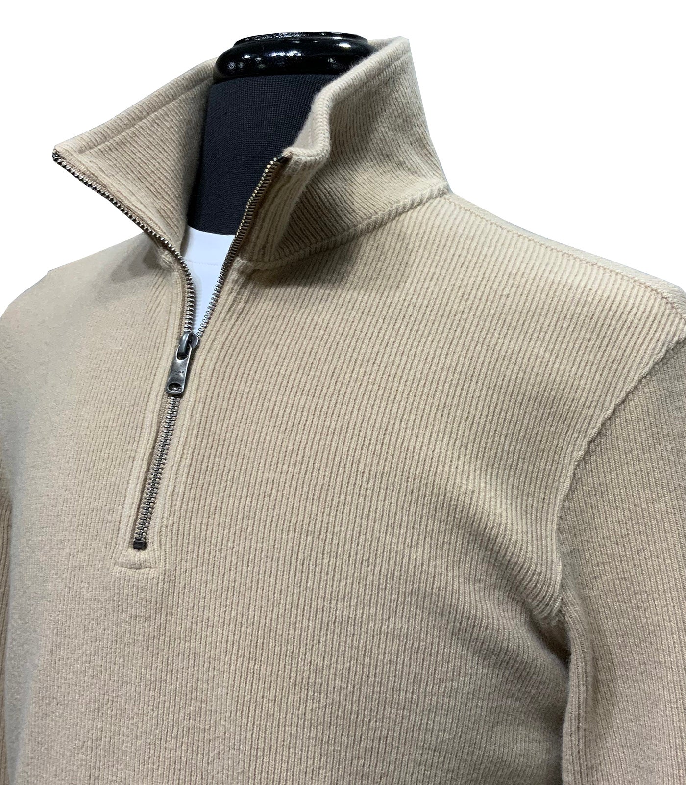 CIRCOLO 1901 - CN5143 Zip Neck Sweater in Sand