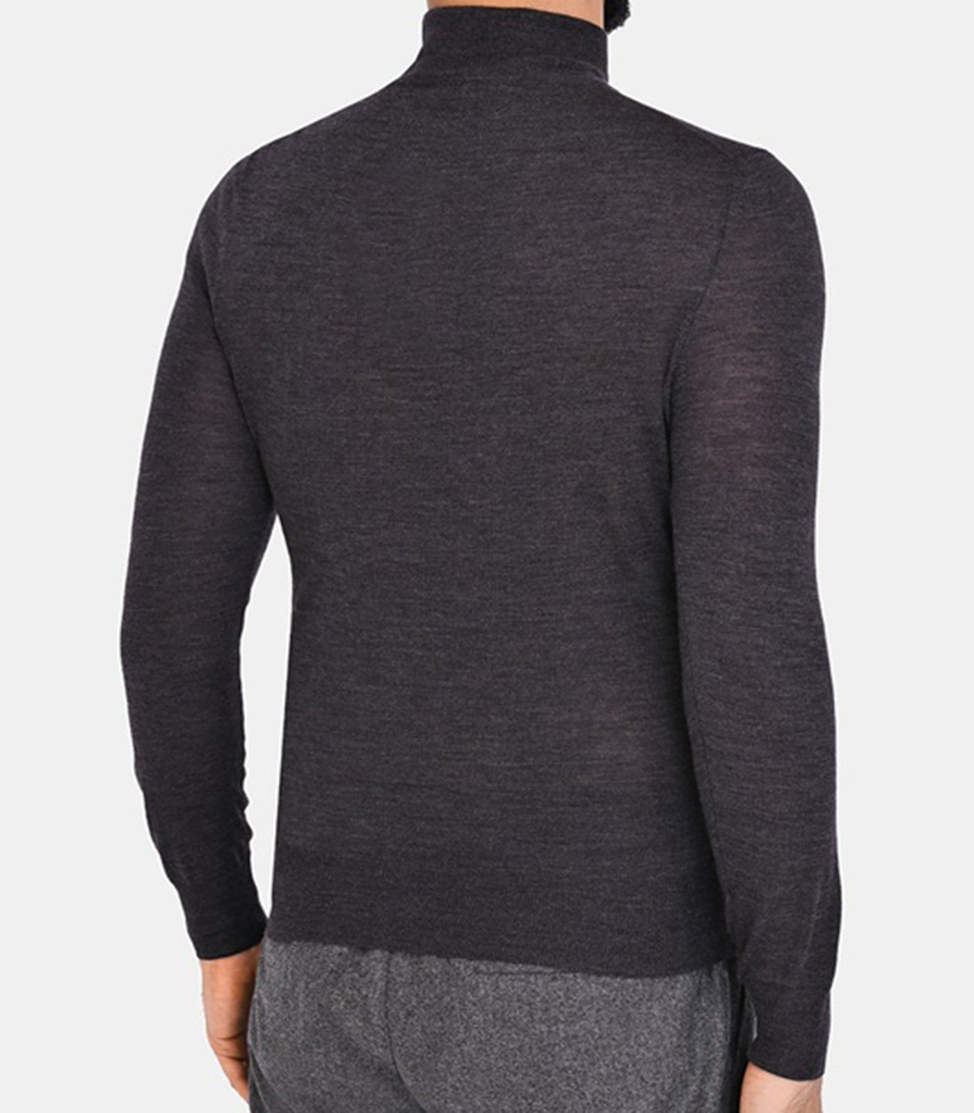 CANALI - Wool Mock Neck Knitwear In Charcoal Grey C0002 MK01149 112