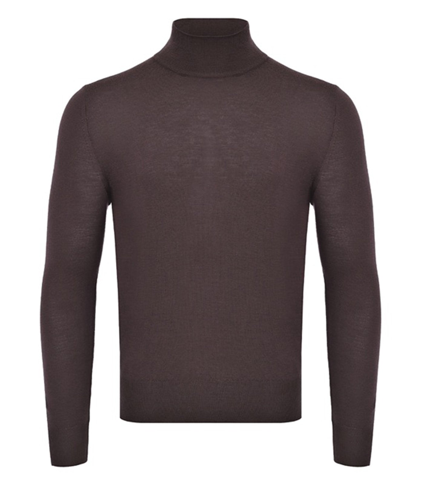 CANALI - Wool Mock Neck Knitwear In Chocolate Brown C0002 MK01149 501