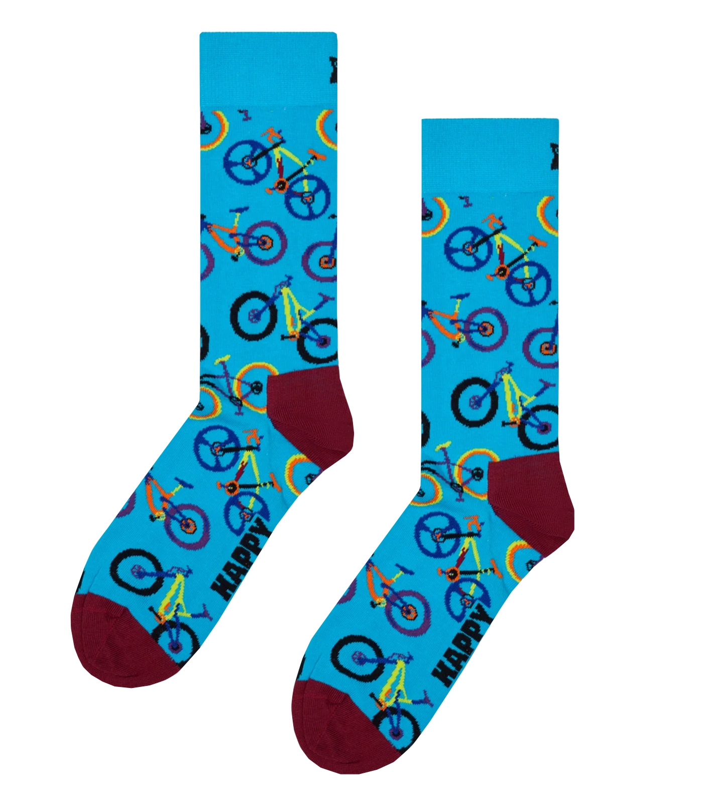 HAPPY SOCKS - Mountain Bike Sock in Blue - P003207