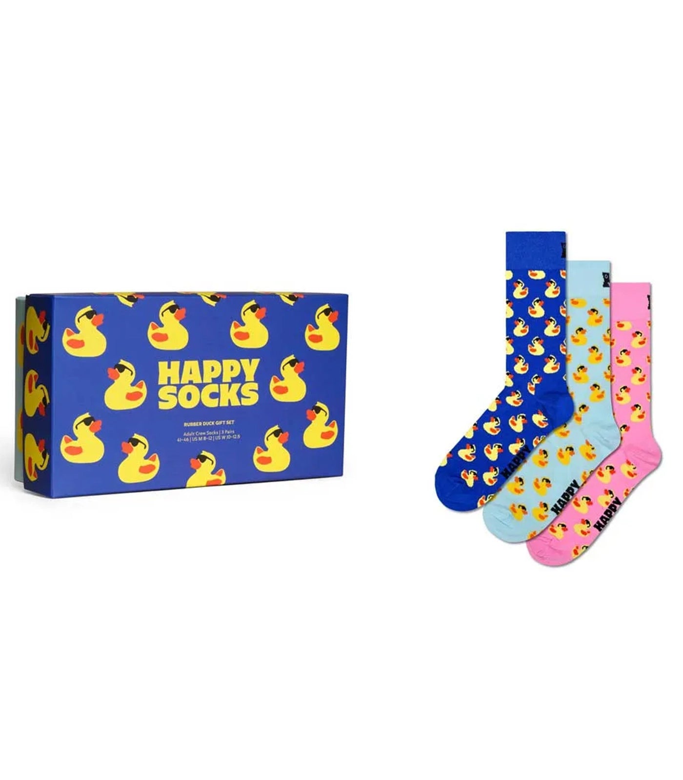 HAPPY SOCKS 3 Pack Rubber Duck Socks Gift Set - P002652