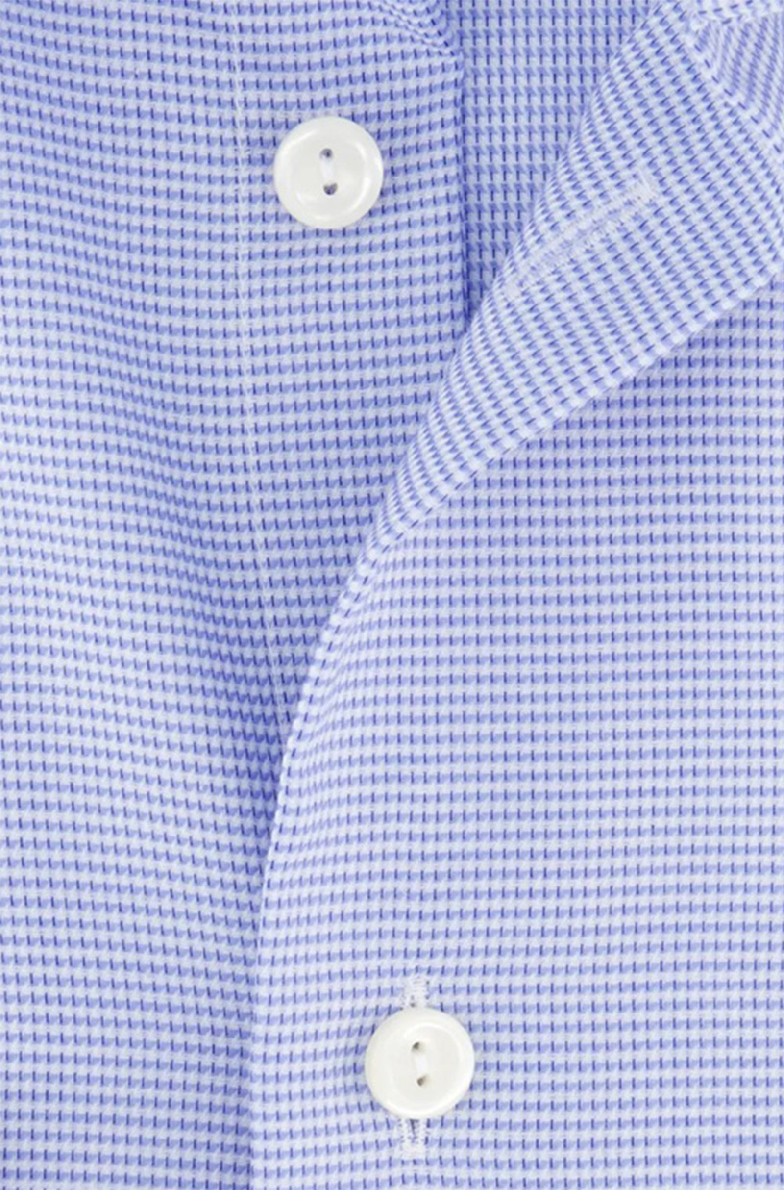 ETON - CONTEMPORARY FIT Light Blue Semi Solid Effect Dobby Shirt 10001382423