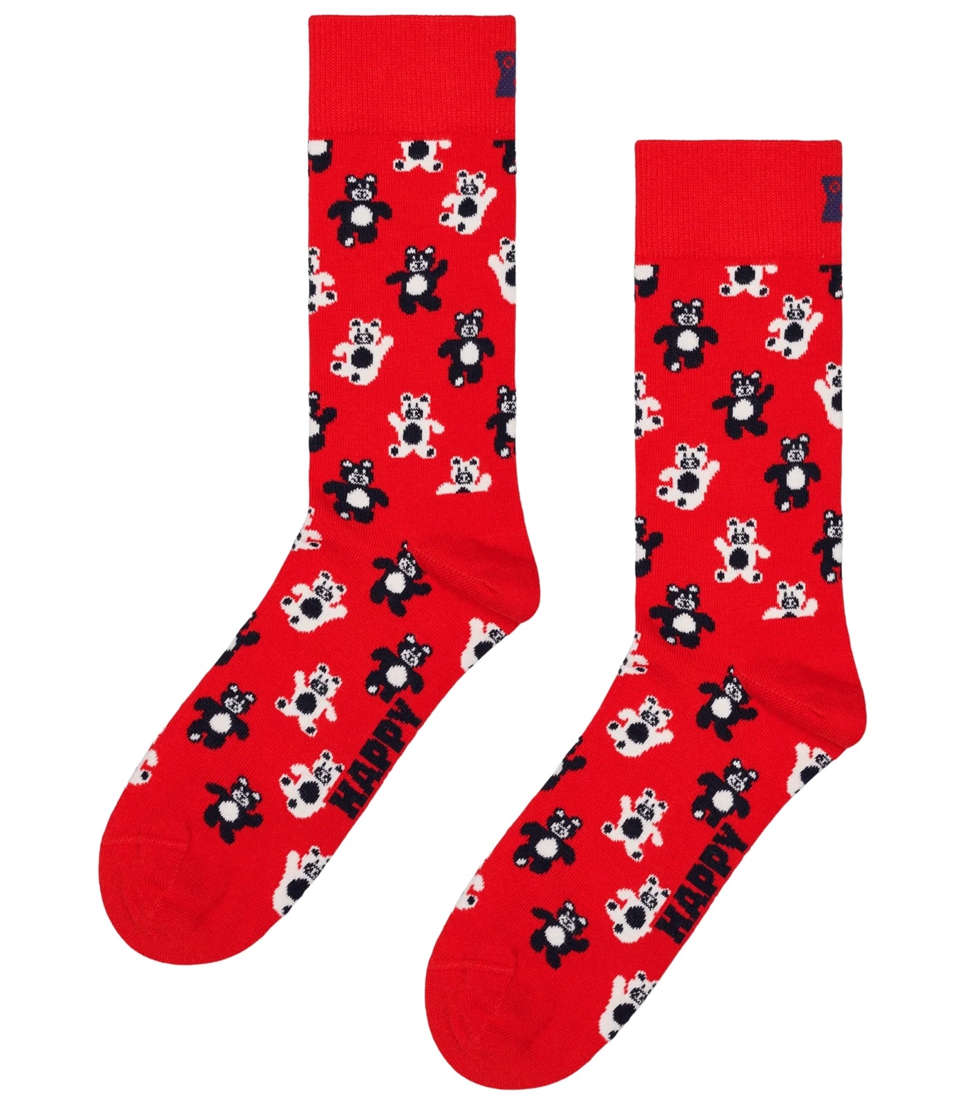 HAPPY SOCKS - Teddy Bear Socks in Red - P003200