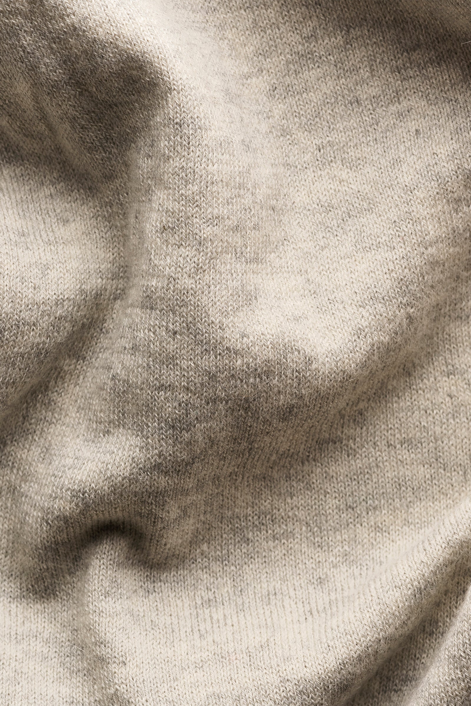 ETON - Cotton and Cashmere Knitted Long Sleeve Polo in Beige 10001294932