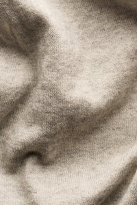 ETON - Cotton and Cashmere Knitted Long Sleeve Polo in Beige 10001294932