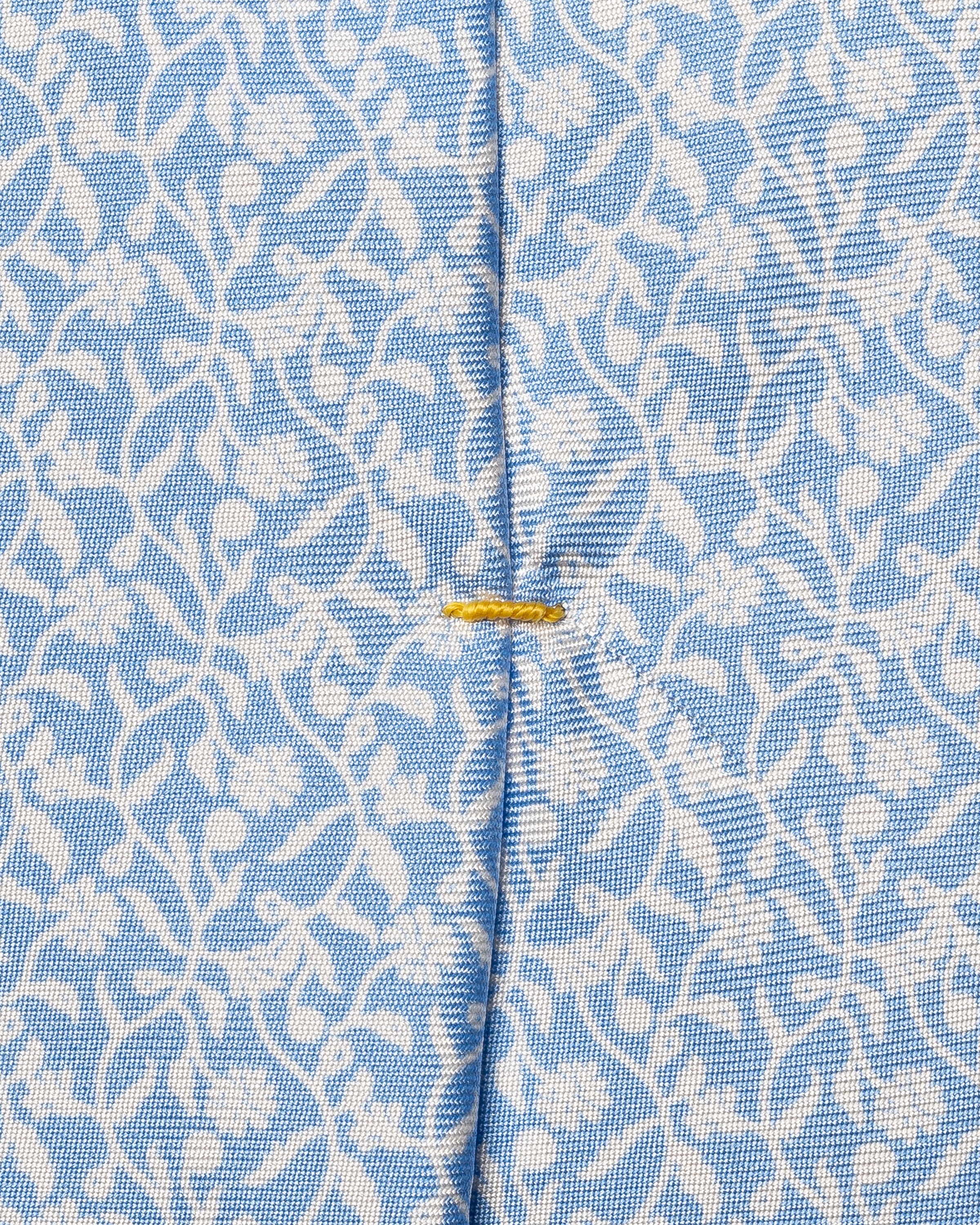 ETON - Floral Print Silk Tie in Light Blue