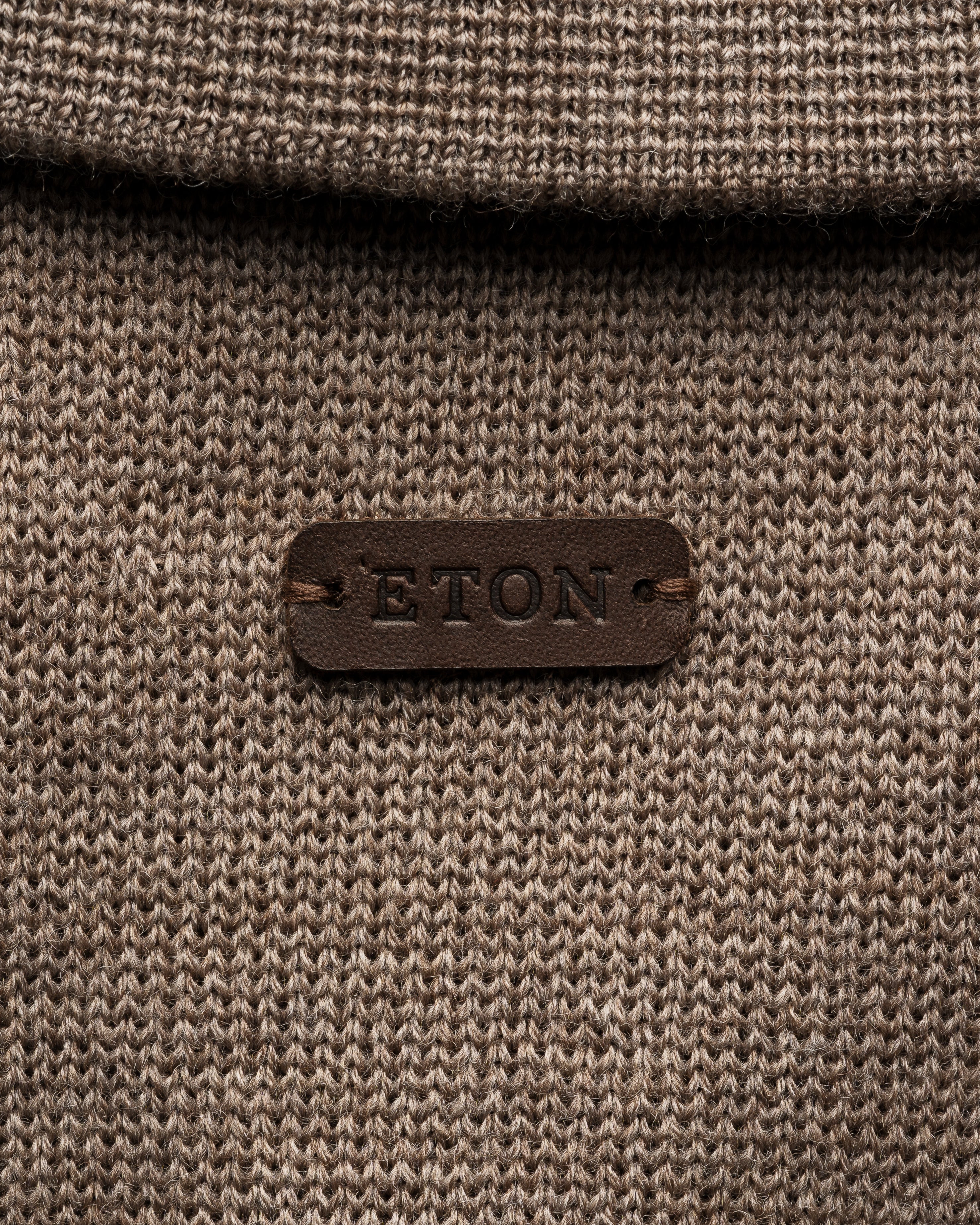 ETON - Milano Knit Shirt Jacket In Brown 100013666 32