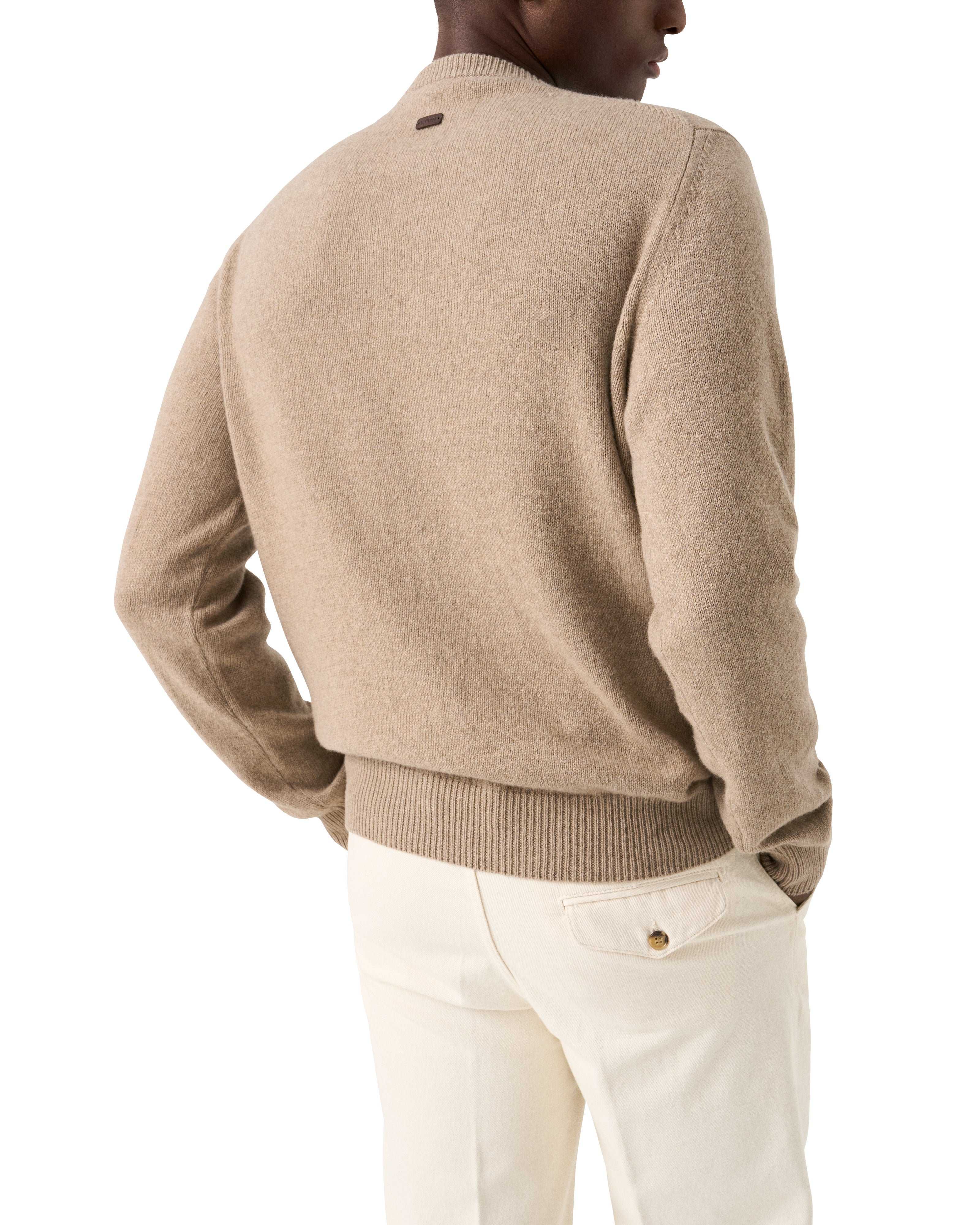 ETON - CASHMERE Knit Crew Neck Sweater In Beige 10001366734