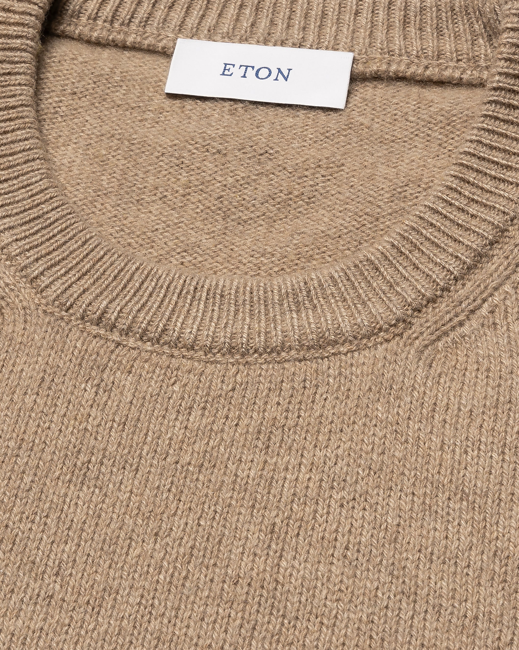 ETON - CASHMERE Knit Crew Neck Sweater In Beige 10001366734