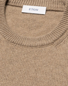 ETON - CASHMERE Knit Crew Neck Sweater In Beige 10001366734