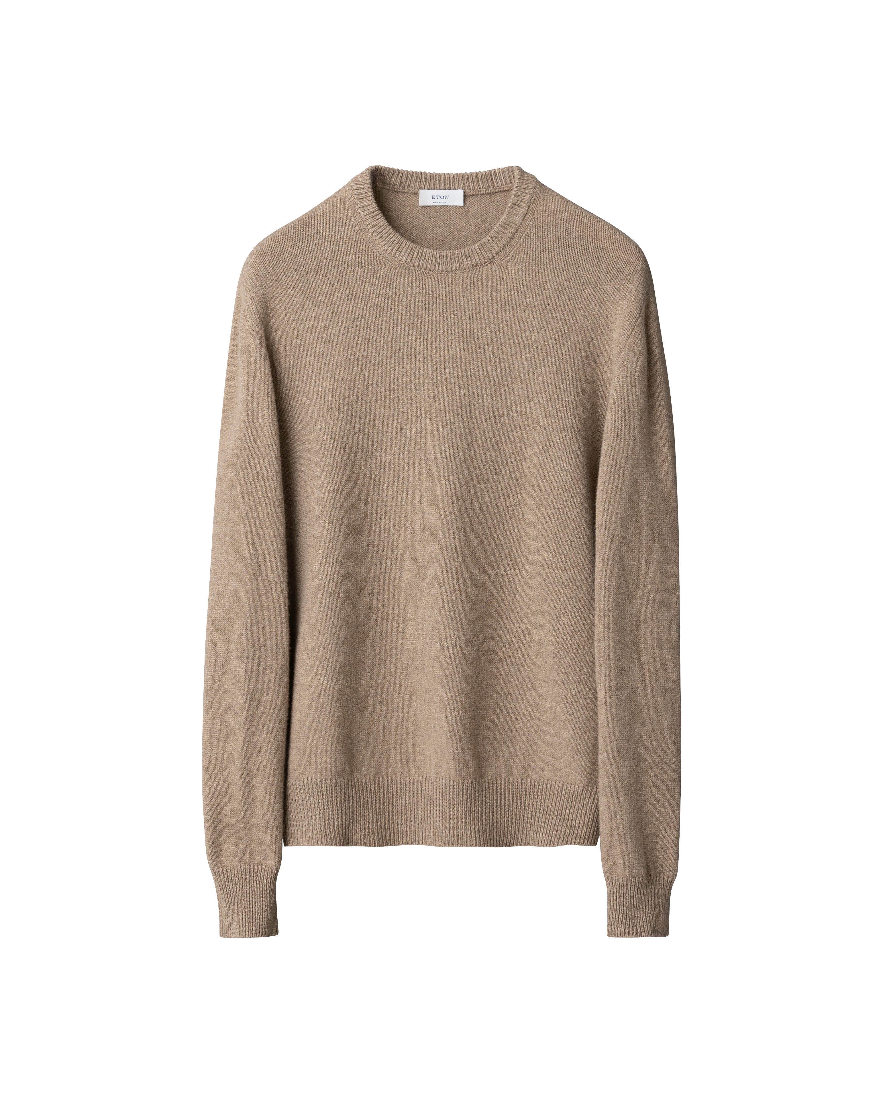 ETON - CASHMERE Knit Crew Neck Sweater In Beige 10001366734