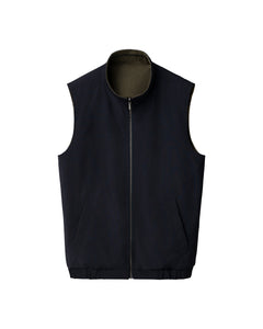 ETON - Reversible Vest in Navy and Khaki Green 100013745 28