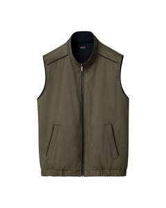 ETON - Reversible Vest in Navy and Khaki Green 100013745 28