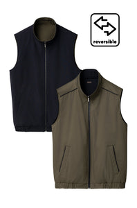 ETON - Reversible Vest in Navy and Khaki Green 100013745 28