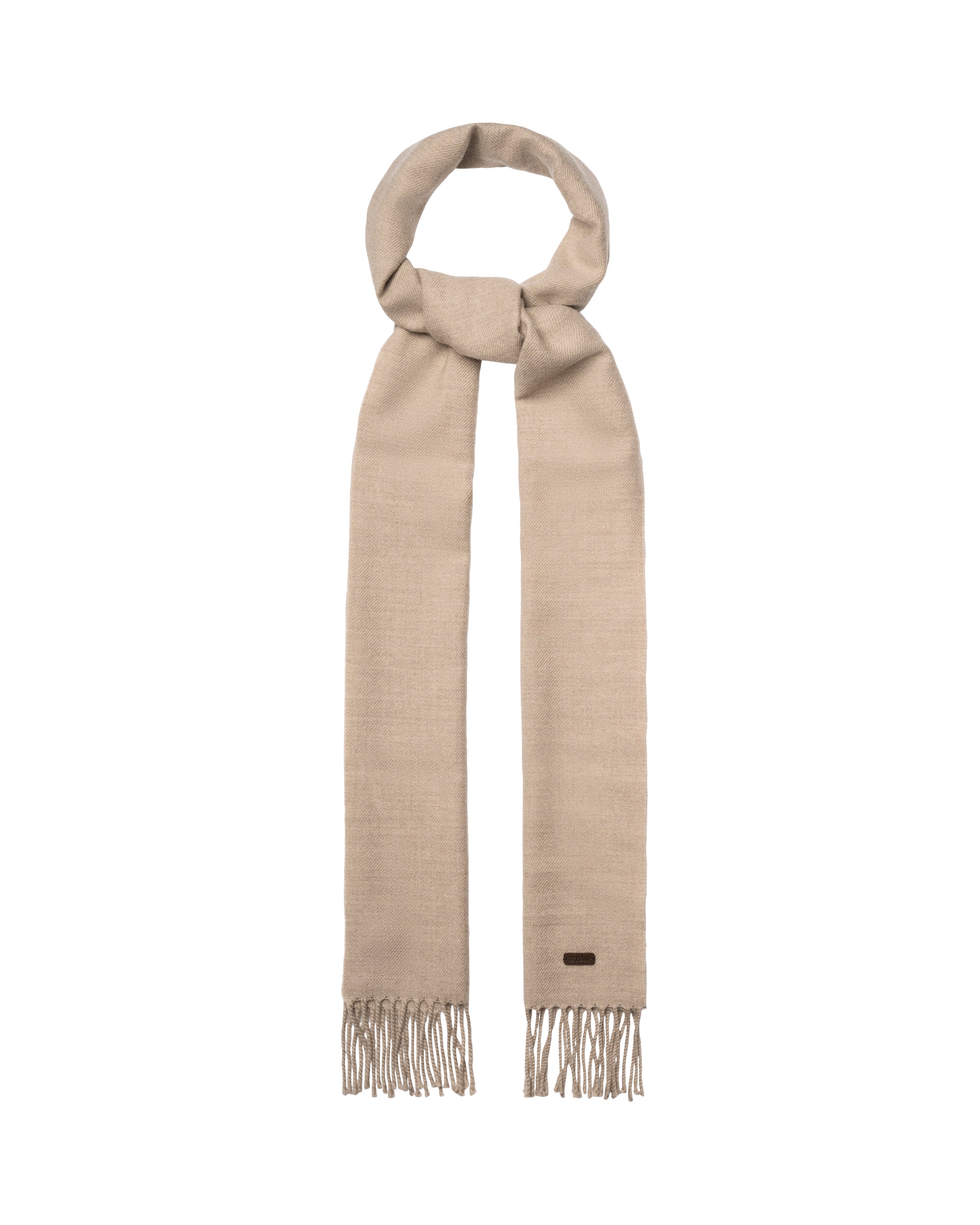 ETON - Twill Merino Wool Scarf in DBeige 10001385934