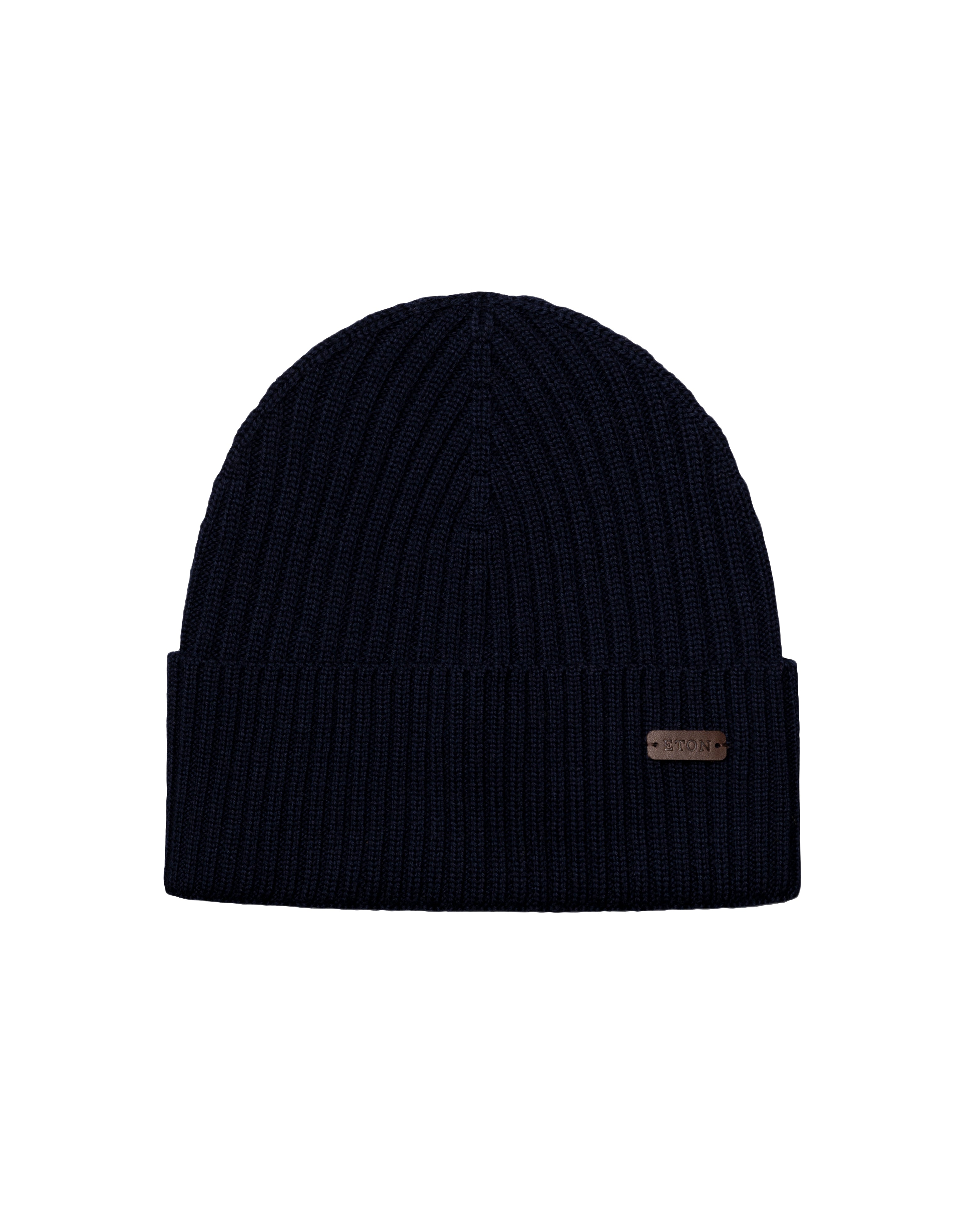 ETON - Knitted Wool Beanie In Navy Blue 10001387328