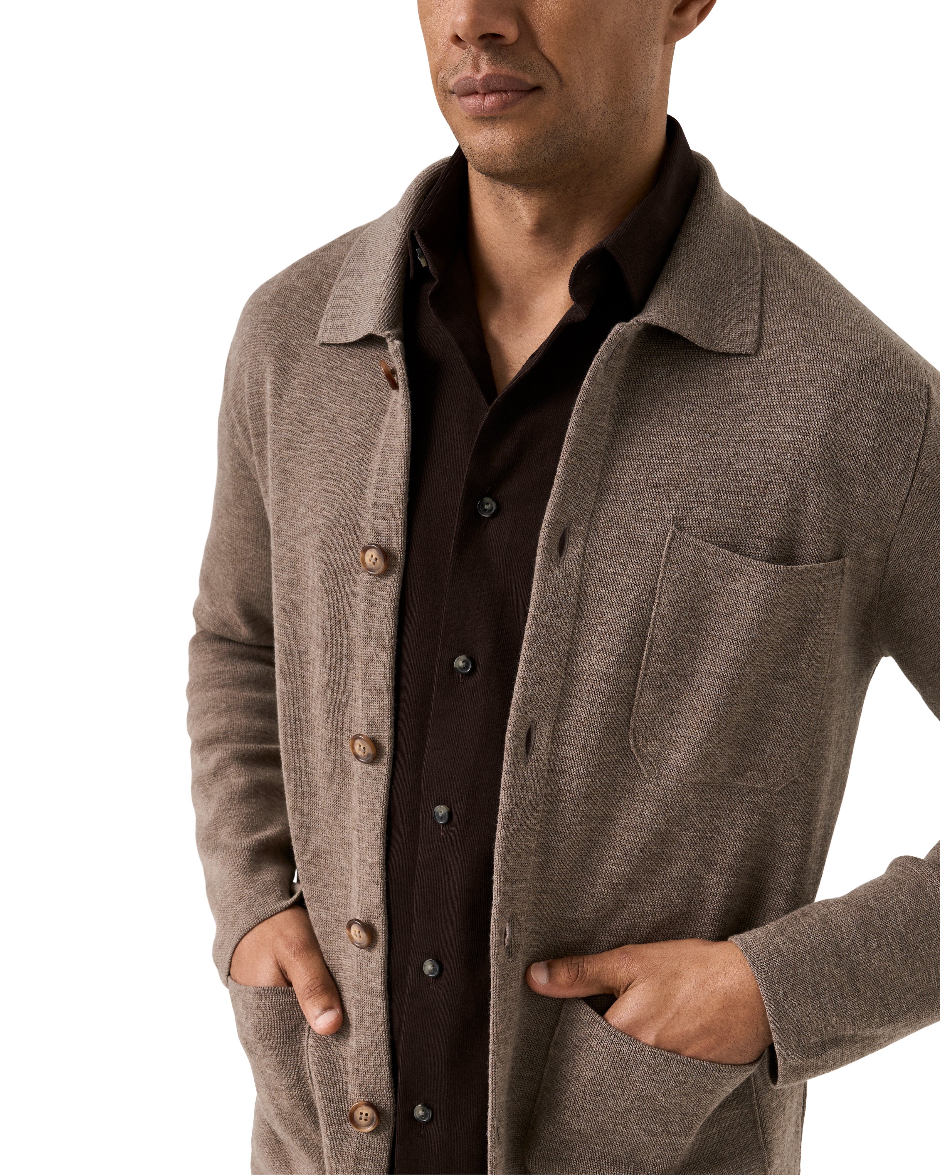 ETON - CASUAL FIT Corduroy Shirt In Brown 10001389038
