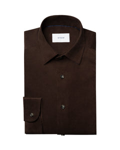 ETON - CASUAL FIT Corduroy Shirt In Brown 10001389038
