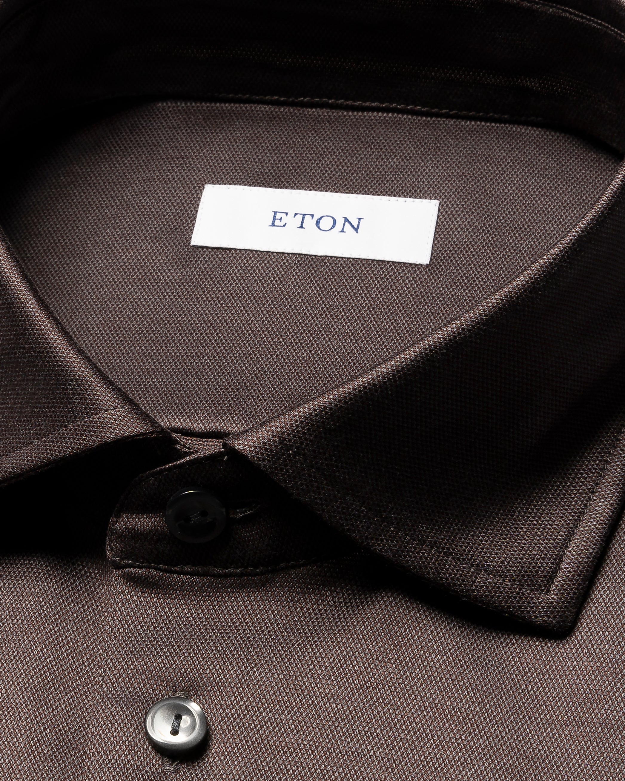 ETON - Filo Di Scorzia Jaquard Polo Shirt in Brown 10001390738