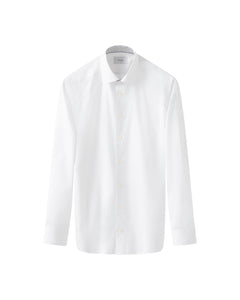 ETON - CONTEMPORARY FIT White Solid Signature Twill Geometric Effect Shirt 100014018 00