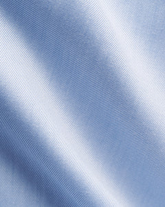 ETON - SLIM FIT Sky Blue Signature Twill Shirt With Dark Blue Details 10001439621