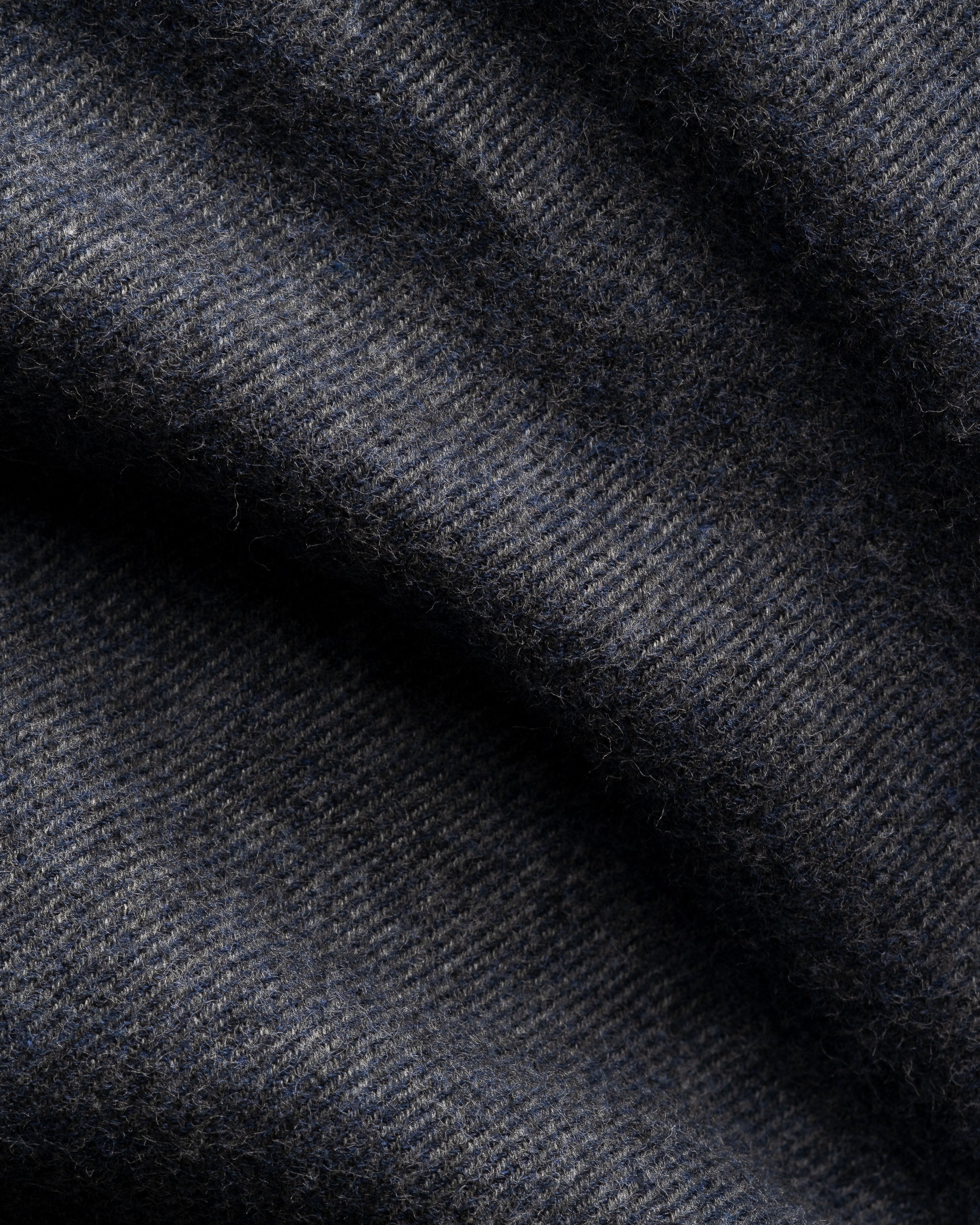 ETON - CASUAL FIT Flannel Shirt In Dark Blue 10001445726