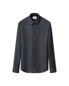 ETON - CASUAL FIT Flannel Shirt In Dark Blue 10001445726