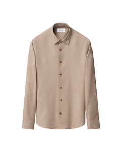 ETON - CASUAL FIT Flannel Shirt In Beige 10001445732