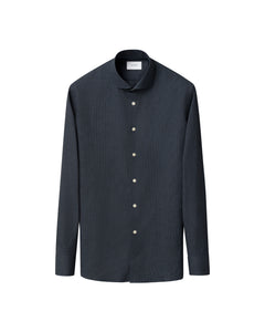 ETON - CONTEMPORARY FIT Dark Blue Micro Check Signature Flannel Shirt 10001450627