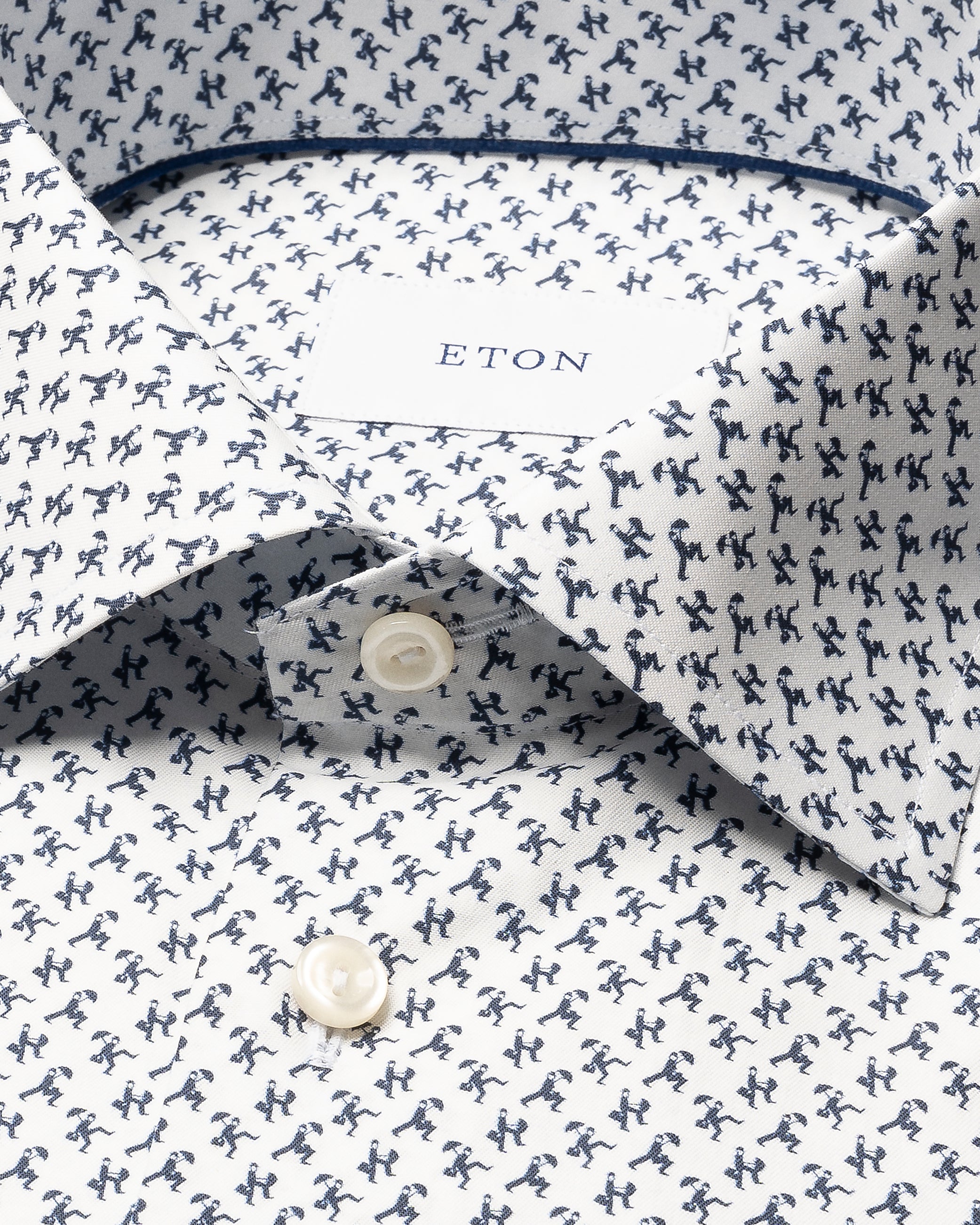 ETON - CONTEMPORARY FIT Umbrella Print Signature Twill Shirt 10001456225