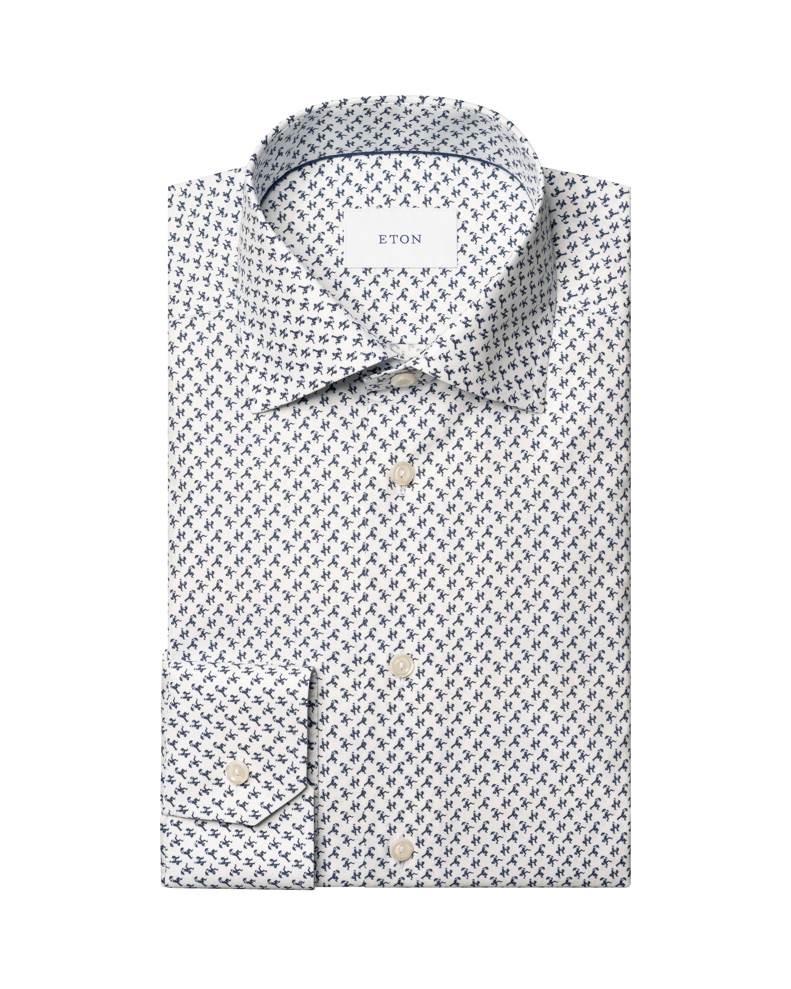 ETON - CONTEMPORARY FIT Umbrella Print Signature Twill Shirt 10001456225