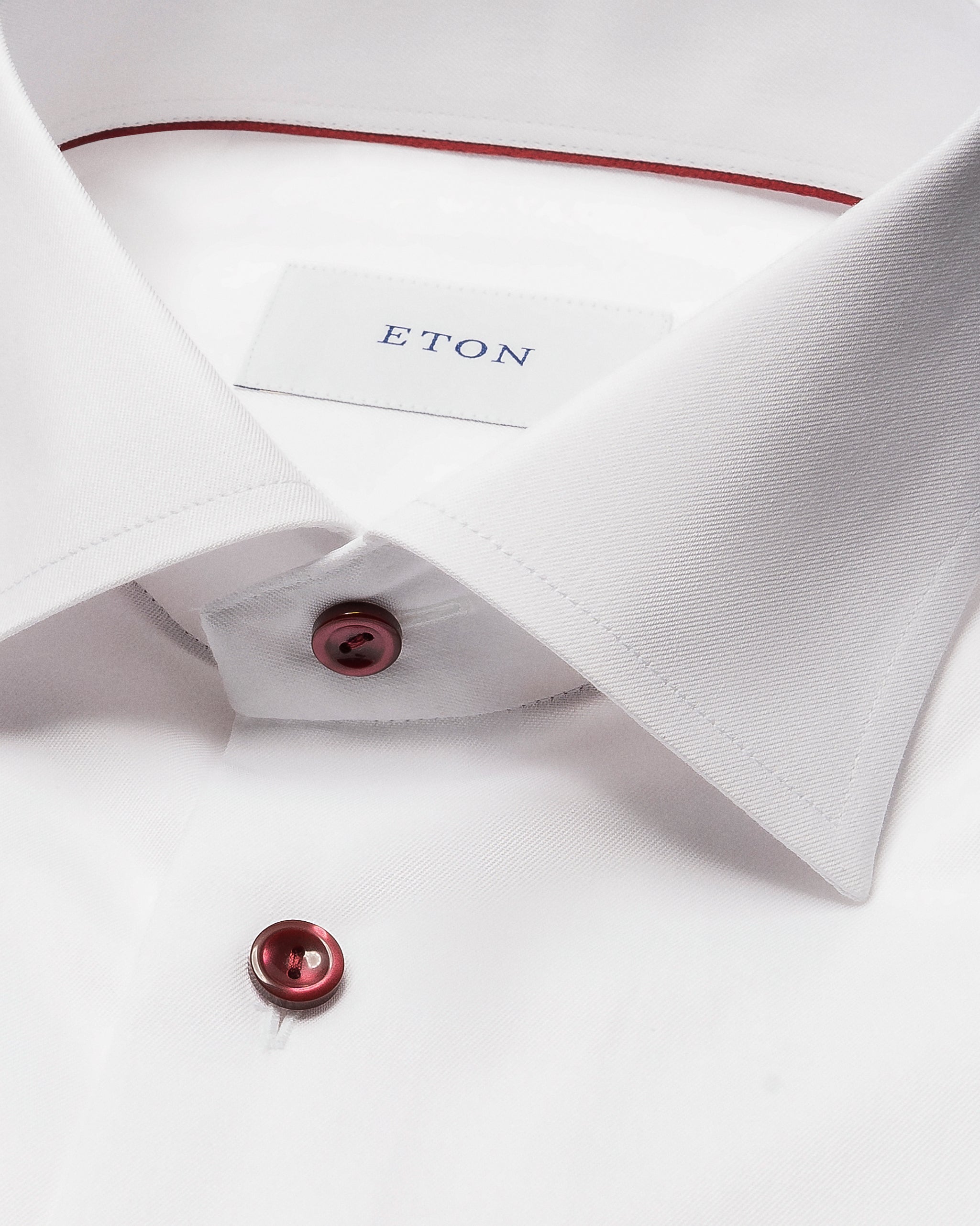 ETON - White SLIM FIT Solid Signature Twill Shirt 10001460500