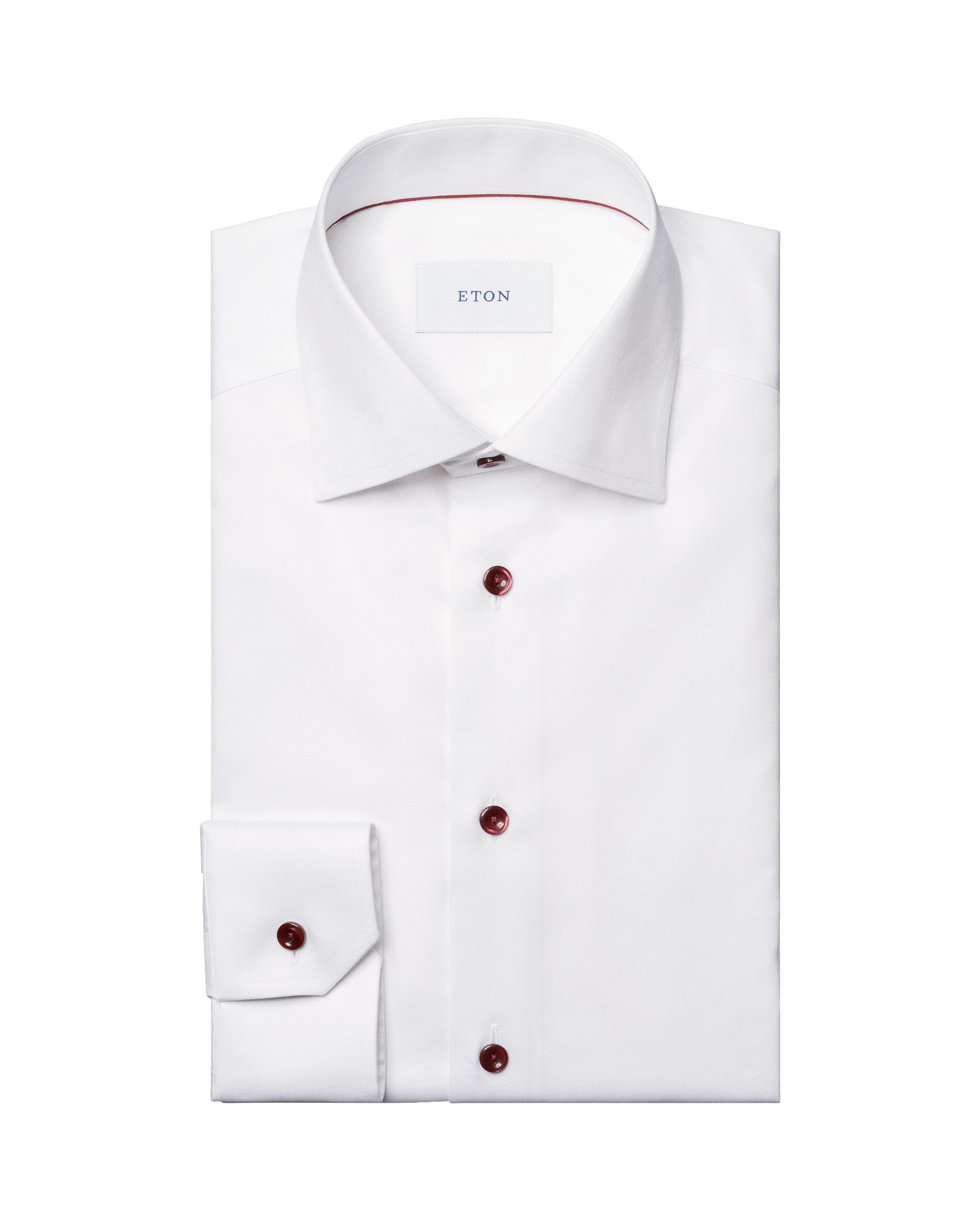 ETON - White SLIM FIT Solid Signature Twill Shirt 10001460500