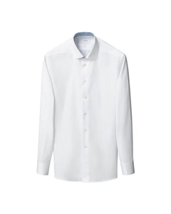 ETON - White SLIM FIT Signature Twill Cotton Shirt With Geometric Trim 10001460900
